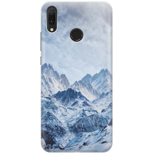 Ультратонкий силиконовый чехол-накладка для Huawei Y9 (2019) с принтом Снежные горы ультратонкий силиконовый чехол накладка для huawei y7 2019 с принтом снежные горы