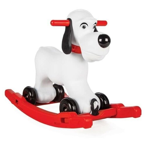 Купить Каталка-качалка Orion Toys Собачка на колесах (20-007) белый, пластик