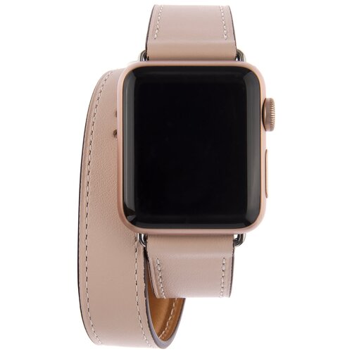 Ремешок InterStep STYLISH для Apple Watch 38mm &40mm, нат. кожа, свет