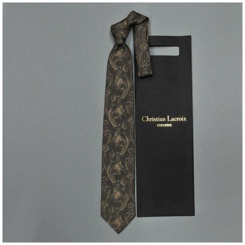 фото Красивый переливающийся коричневый галстук christian lacroix 836668