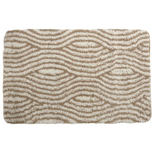 Коврик для ванной комнаты MSV Wave 50х80 см ворсовый коричневый
