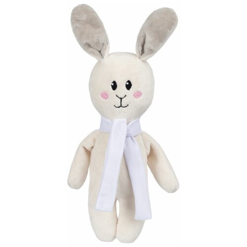 Мягкая игрушка Beastie Toys, заяц с белым шарфом мягкая игрушка заяц лелик белый с шарфом