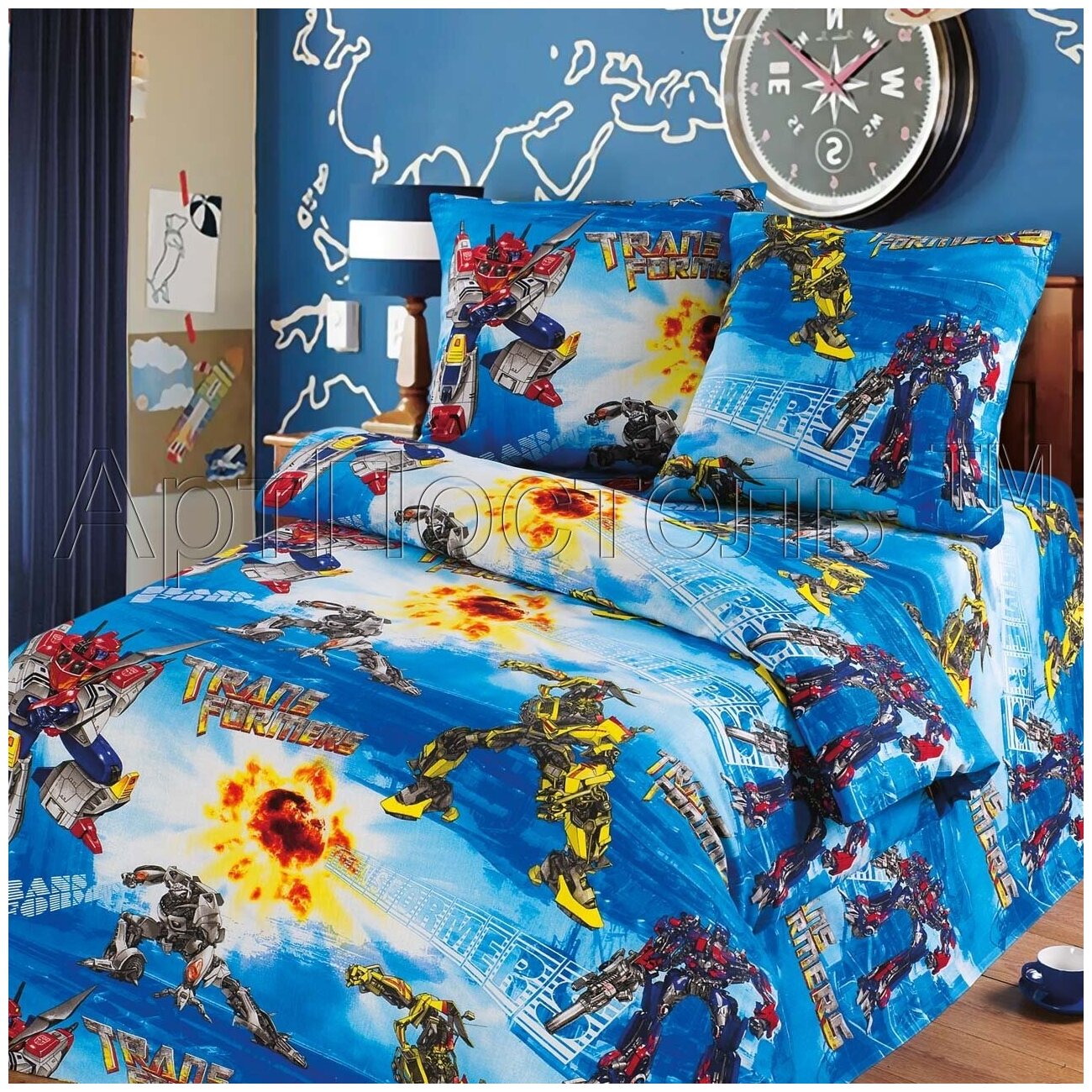 фото АртПостель комплект постельного белья арт. Трансформеры