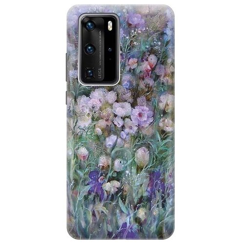 фото Чехол - накладка artcolor для huawei p40 pro с принтом "сиреневое поле" re:pa