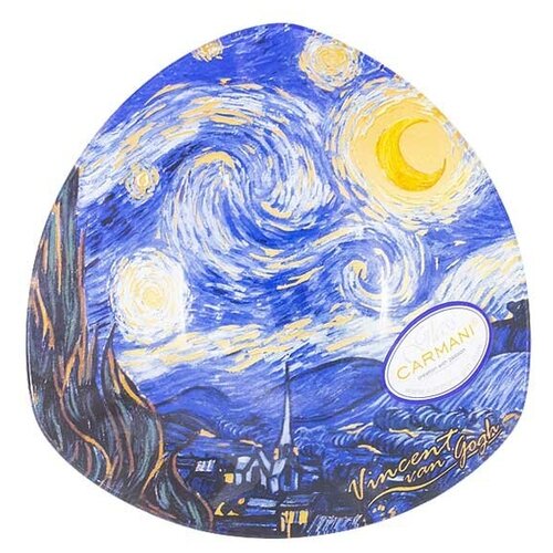 Тарелка треугольная Звездная ночь (В. Ван Гог) Carmani CAR198-7360