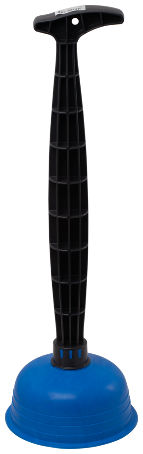 Вантуз для прочистки засоров премиум высота 43 см Премиум голубой, Полимербыт - фотография № 5