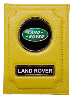 Обложка для автодокументов Land Rover 1-6-740-5, желтый