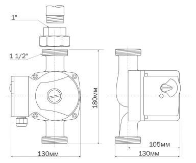 Циркуляционный насос Aquario AC 254-180 (48 Вт) - фотография № 5