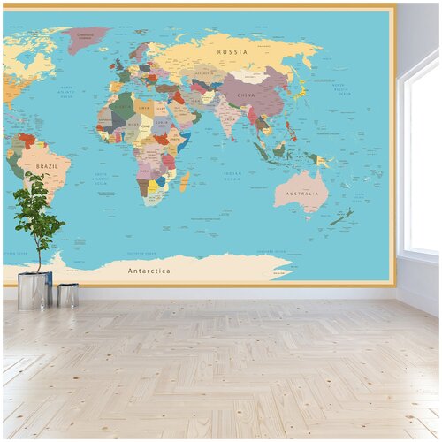 Фотообои WONDERWALL Карта мира 5,18х2,8 м