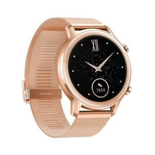 фото Часы honor magicwatch 2 42mm (steel, milanese bracelet) персиковый розовый