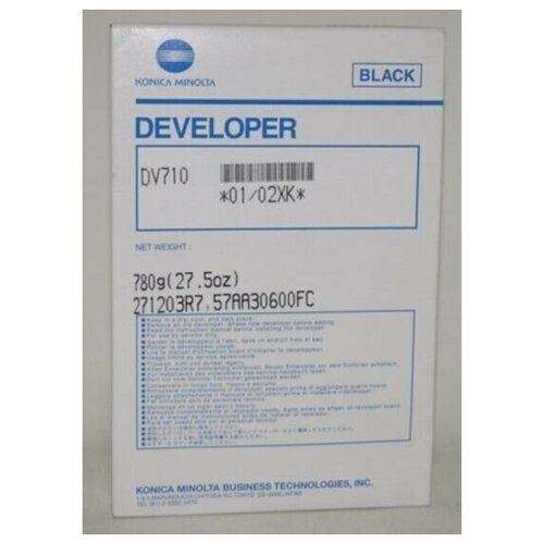 Konica Minolta DV-710 - 02XK тонер-девелопер (02XK) черный 750 000 стр (оригинал)