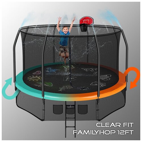 фото Батут clear fit familyhop 12ft