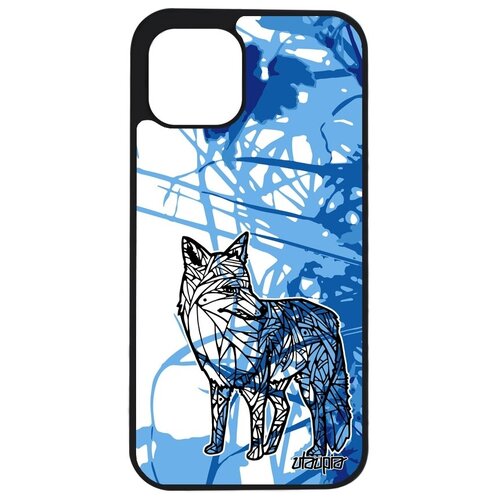 фото Защитный чехол для телефона // iphone 12 pro // "лиса" тайга лисенок, utaupia, голубой