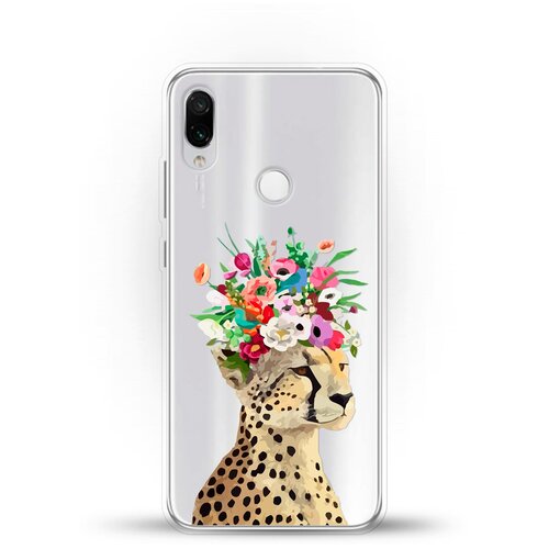 фото Силиконовый чехол леопард на xiaomi redmi note 7 pro andy & paul