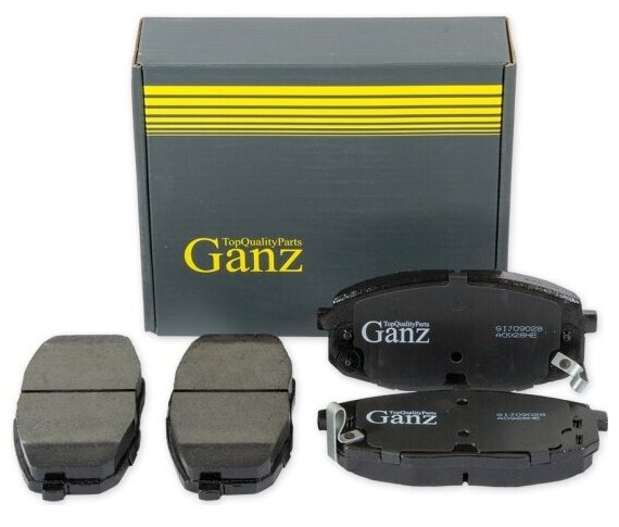 Колодки тормозные передние Ganz для KIA Ceed/Carens/HYUNDAI i30, 4 шт