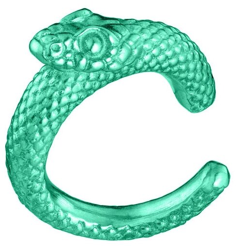 Серьги каффы caviar jewellery, зеленый