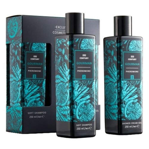 п/н_21 век_gourman(гель-крем д/душа 250+мяг.шампунь 250)(м)_2 6F4001001