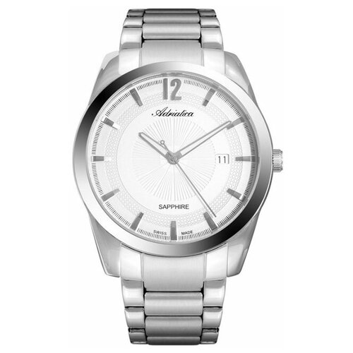 фото Adriatica a8301.5153q мужские швейцарские наручные часы с сапфировым стеклом и апертурой даты