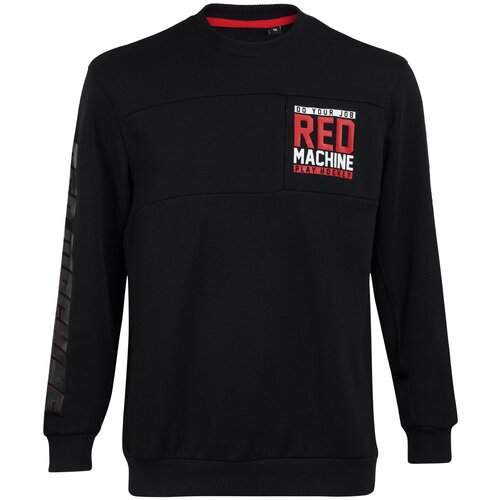 Толстовка Красная машина, силуэт прямой, средней длины, утепленная, размер L, черный