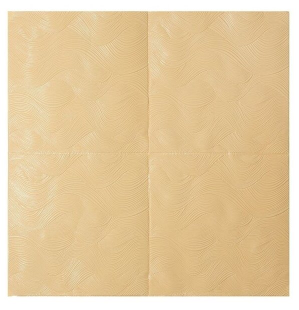 фото Самоклеящаяся ПВХ панель "Волны желтые" 70*70см