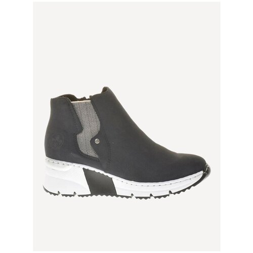 фото Ботинки rieker женские демисезонные, размер 38, цвет синий, артикул x6361-14