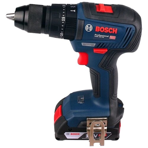 Акк. шуруповерт BOSCH GSB 18V-50 (06019H5120) ударный, 2х2.0Ач, в кейсе