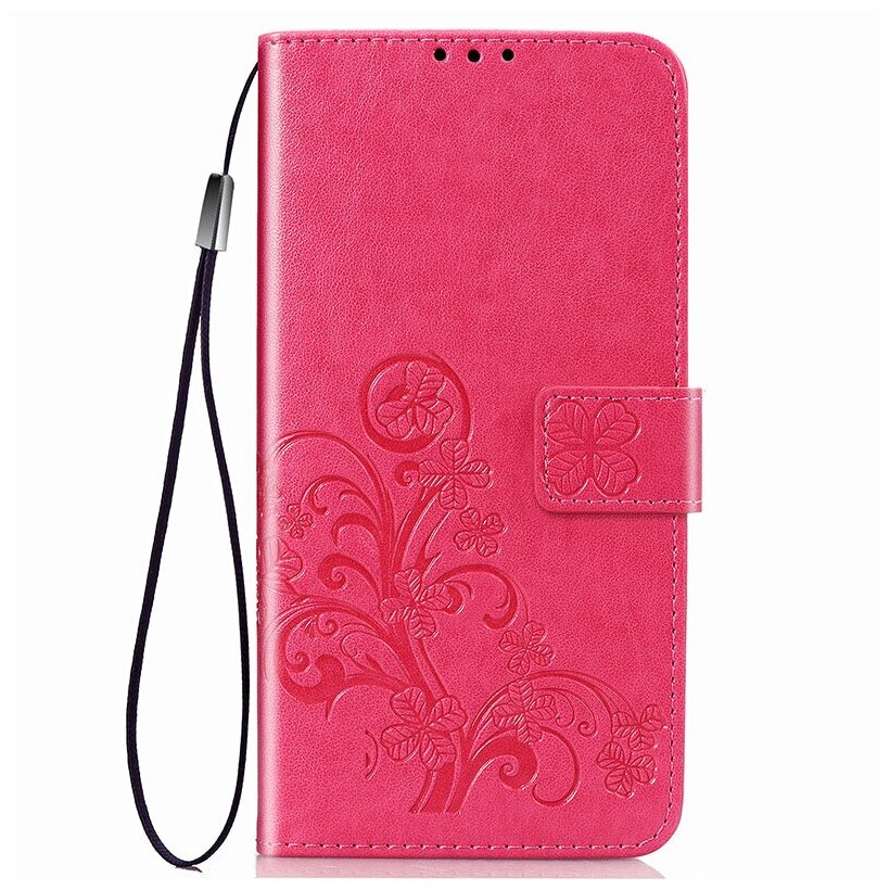 Чехол-книжка MyPads для Xiaomi Redmi 7/ Redmi Y3 розовый с красивыми загадочными узорами женский детский прикольный необычный