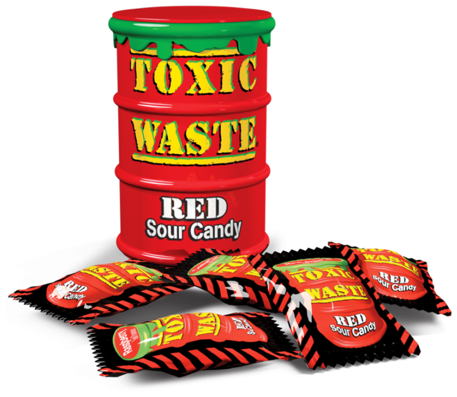 Toxic Waste Color Drums кислые конфеты ассорти, 48 г в ассортименте - фотография № 4