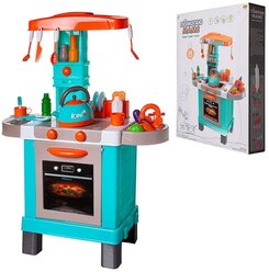 Игровой набор Abtoys Помогаю Маме Кухня многофункциональная, розовая