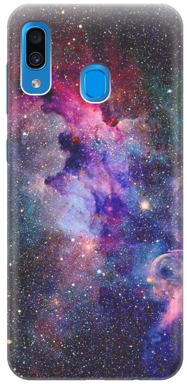 Силиконовый чехол на Samsung Galaxy A20 / A30 / Самсунг А20 / А30 с принтом "Открытый космос"