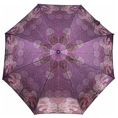 l 20138 5 зонт жен fabretti облегченный суперавтомат 3 сложения cатин Зонт FABRETTI, фиолетовый
