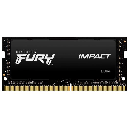 Оперативная память Kingston FURY Impact 8 ГБ DDR4 3200 МГц SODIMM CL20 KF432S20IB/8 оперативная память hynix 32 гб ddr4 3200 мгц sodimm