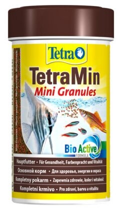 Tetra (корма) Корм для всех видов рыб, мелкие гранулы TetraMin Mini Granulat 100ml 199057 | TetraMin Mini Granulat, 0,045 кг, 45017