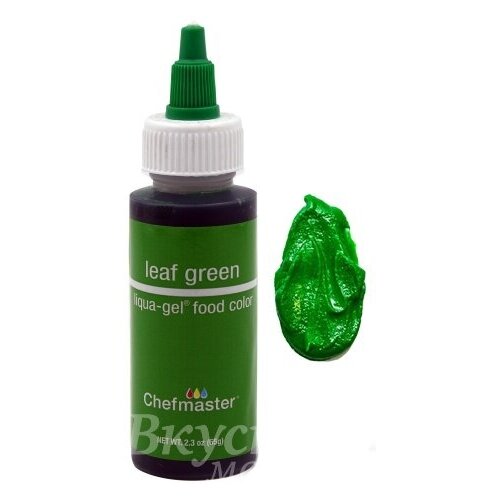 Краска Зеленый лист гелевая Leaf Green Liqua-Gel Chefmaster, 65 гр.