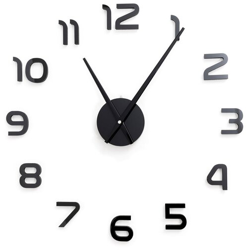 Часы настенные кварцевые 3D Decor Oracle 50 см, бесшумные, для кухни, гостиной или спальни шоколад светлый 50 см