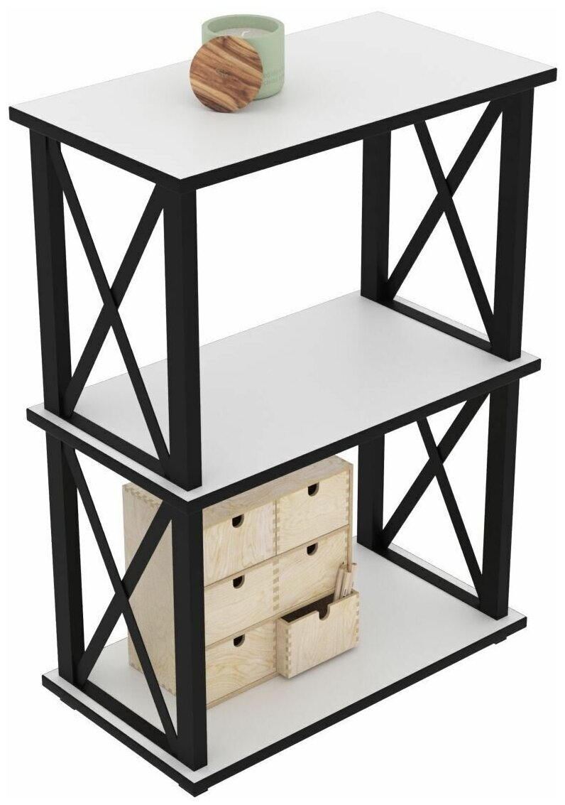 Стеллаж Лофт-3, 50х30х77 Белый