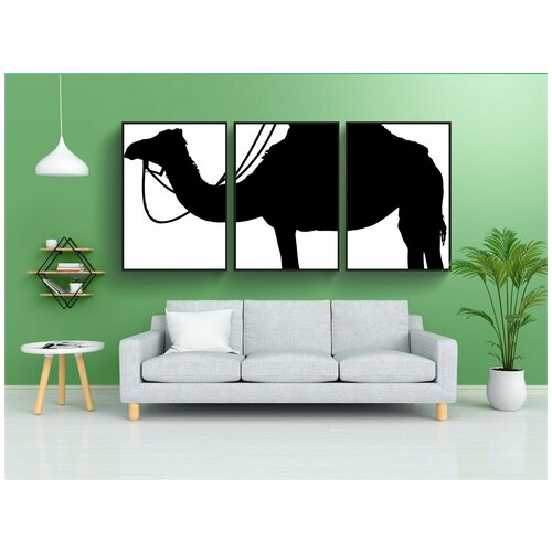 фото Набор модулных постеров для интерьера "африка, африканец, животное" 60x90 см. в тубусе, без рамки lotsprints