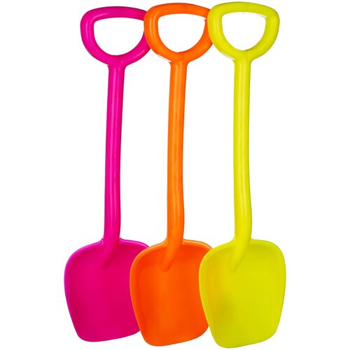 Набор Пеликан лопаты с ручкой 55 см, желтый/оранжевый/розовый