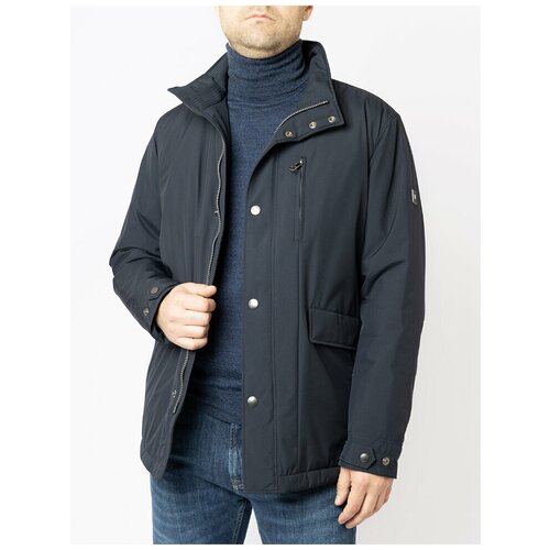 Куртка Pierre Cardin, демисезон/зима, силуэт прямой, ветрозащитная, размер 48, синий