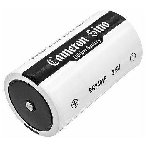 Батарейка D, ER34615, LSH 20 (Li-SOCI2, 19000mAh) батарейка элемент питания cameronsino 1 6d er32l100 li soci2 2000mah