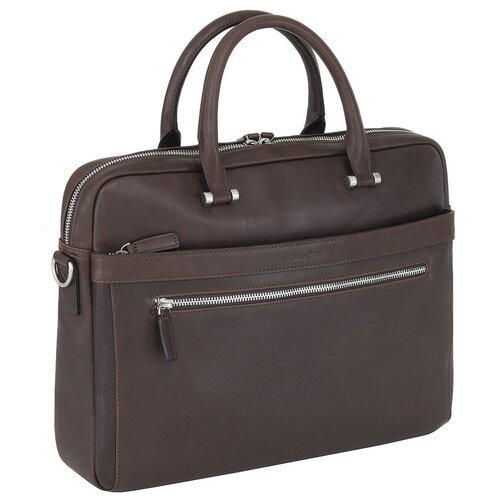 Мужская кожаная бизнес-сумка Bruno Perri L14407/2 коричневый