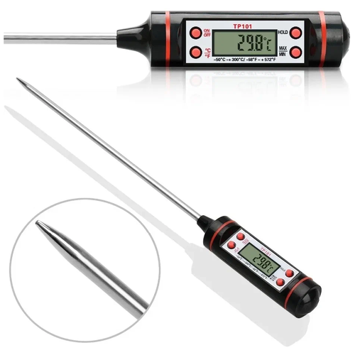Термометр кулинарный (кондитерский) электронный с щупом, термощуп для мяса, для выпечки