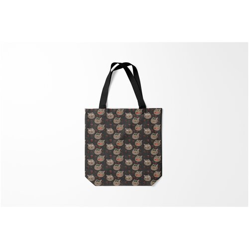 фото Сумка-шоппер / 40х40 см / звери / коты и кошки котомания yes burnettie