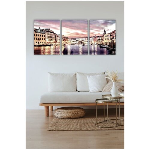 Комплект картин на дереве для интерьера 