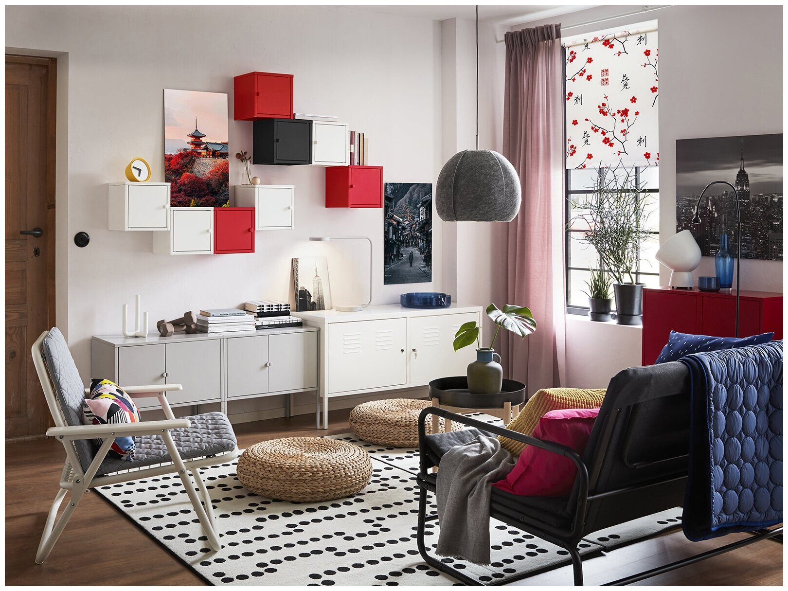 Гостиная из икеа в интерьере 80 фото