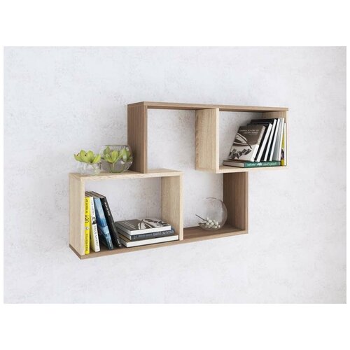 Полка настенная Тип4 Ц навесная, полка для книг, полка для цветов