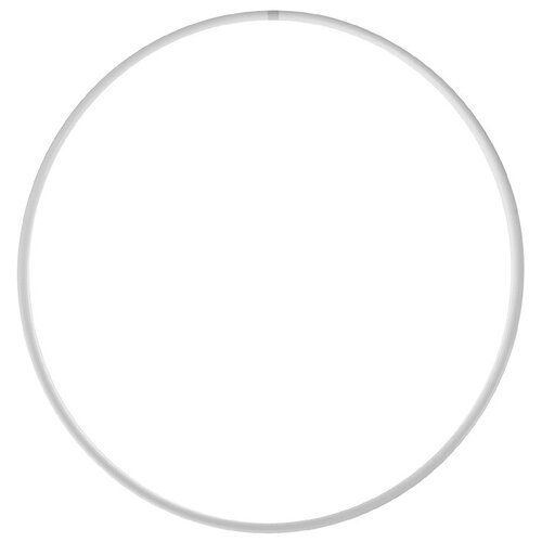 фото Обруч профессиональный для художественной гимнастики, дуга 18 мм, d=80 см, цвет белый grace dance