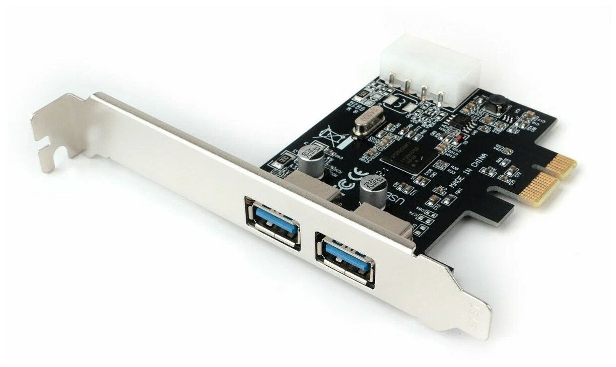 Контроллер USB3.0 Gembird SPCR-01 PCI-Express на 2 USB Af чипсет Renesas D720200AF1