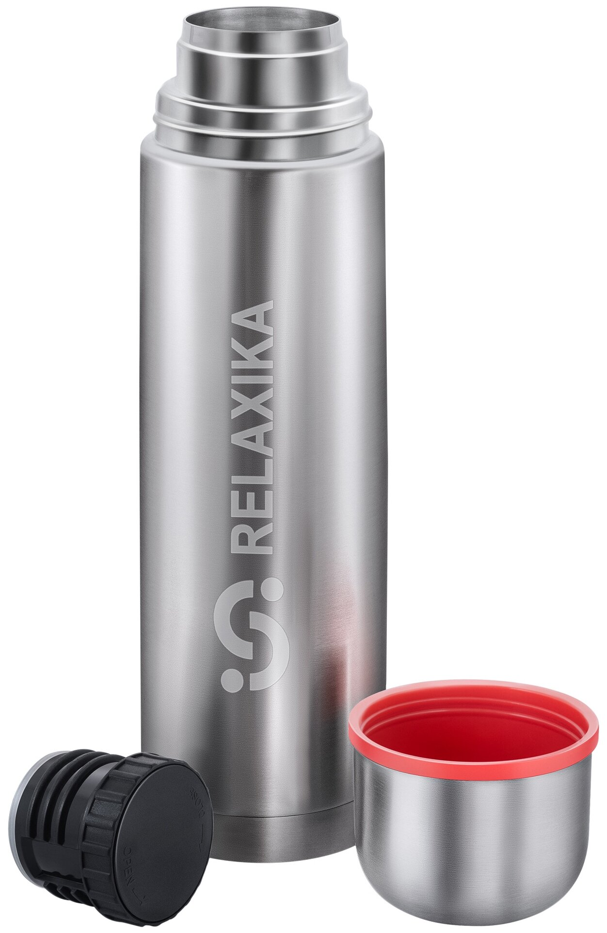 Термос Relaxika 101 (0,75 литра), стальной - фотография № 3