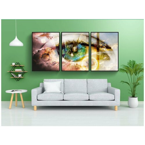 фото Набор модулных постеров для интерьера "вдохновение, небеса, духовность" 60x90 см. в тубусе, без рамки lotsprints